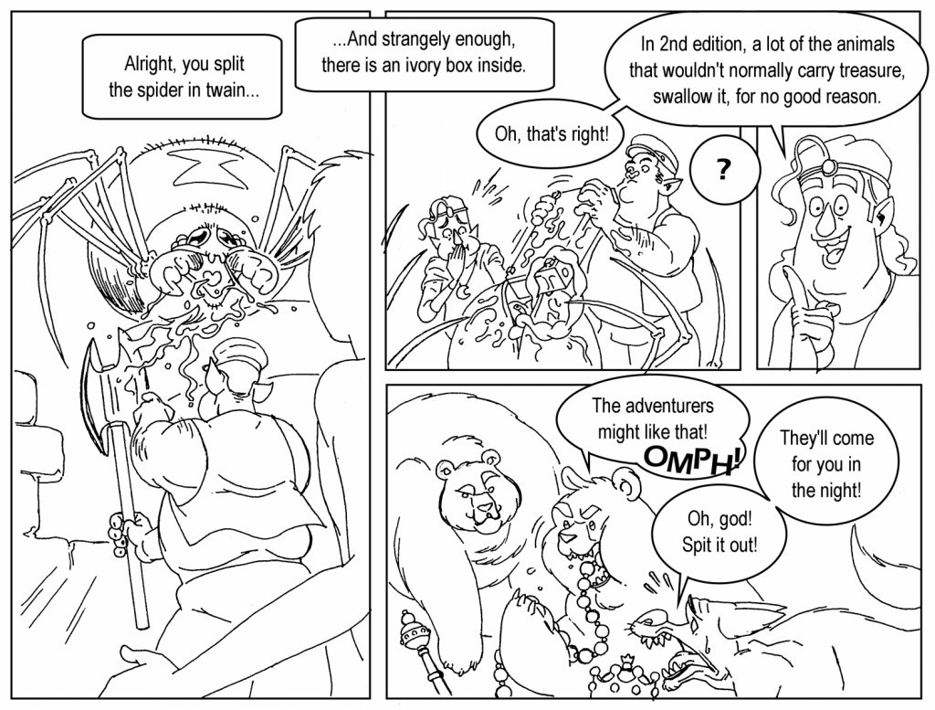 Temple of Elemental Evil comic strip